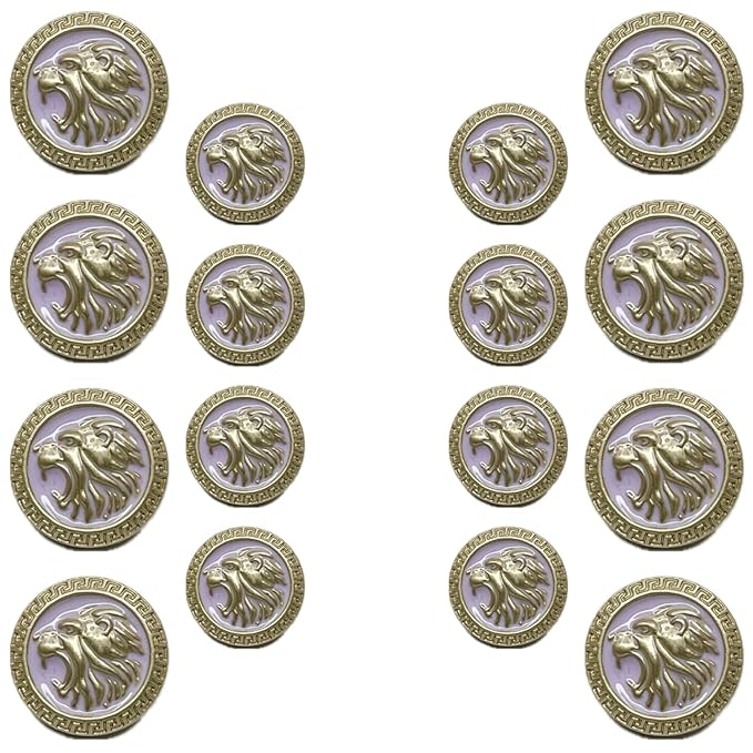 Royal Roars Lion Abs Shank Buttons