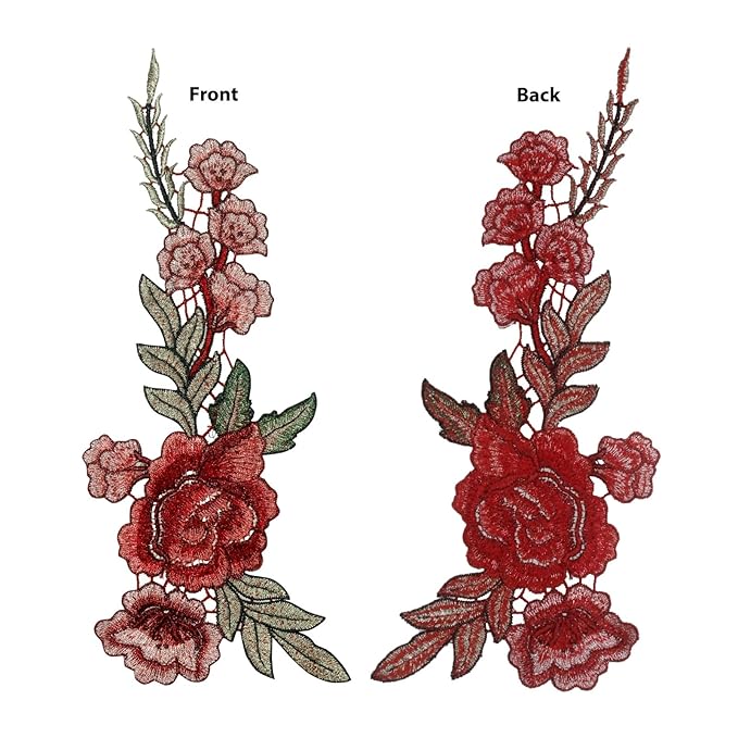 Embroidery Flower Patch for Men's & Women's Fashion