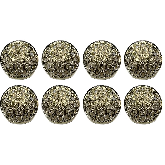 Petal Perfection Metal Buttons(8 Big + 8 Small)