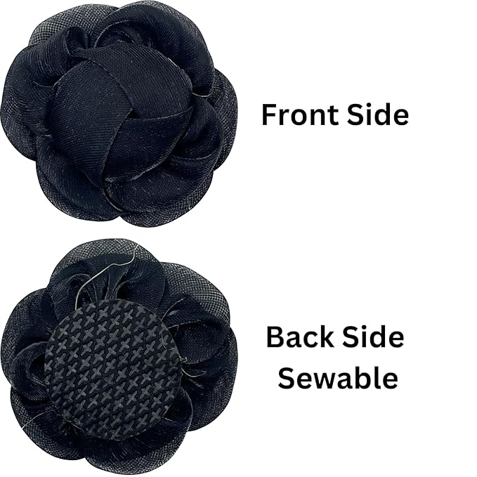 Black Beauty Organza Sew Patch