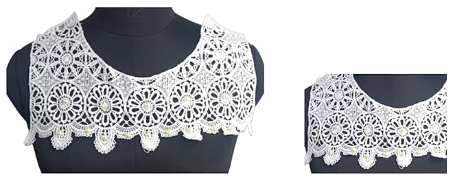 Round Neck Floral Cutout Lace