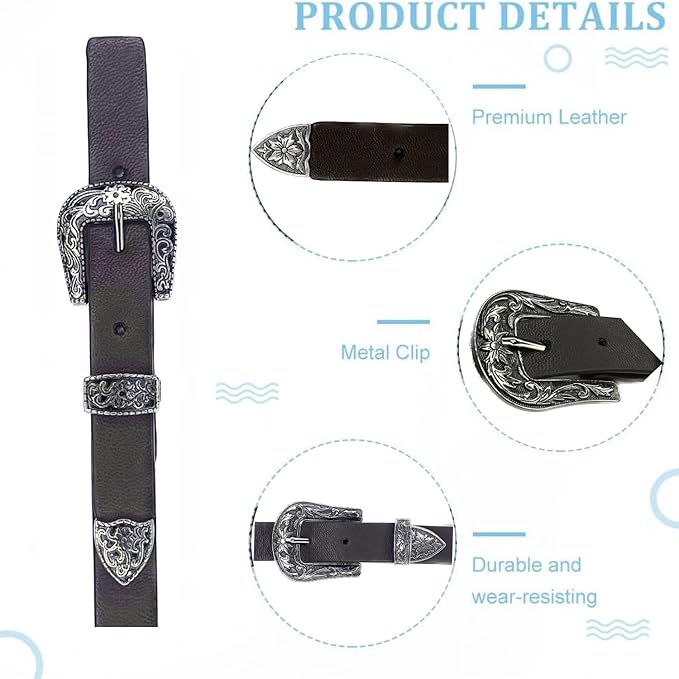 Different Designs Sew on Leather Buckles PU Leather Clip Buckle