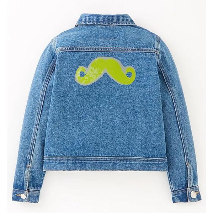 Moustache Sew On Sequins Patch