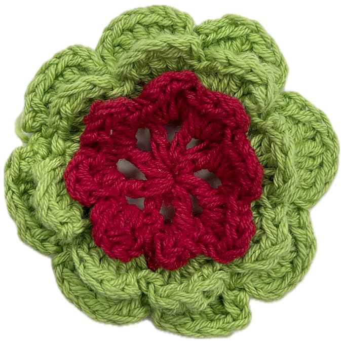 Flower Layered Crochet Sew Patches