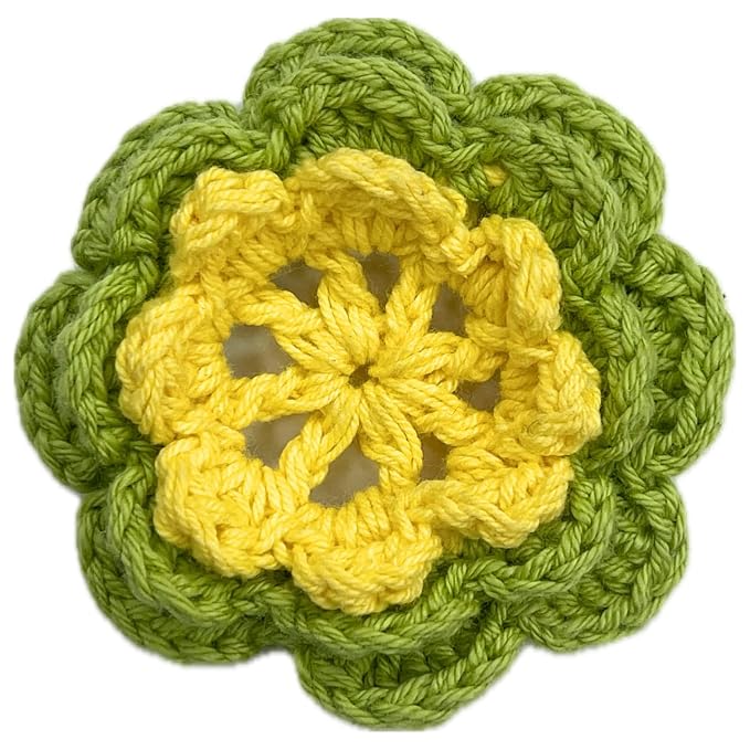 Flower Layered Crochet Sew Patches