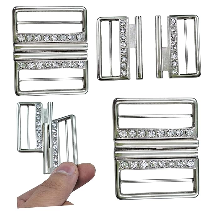 Elegant Rhinestone Metal Buckle