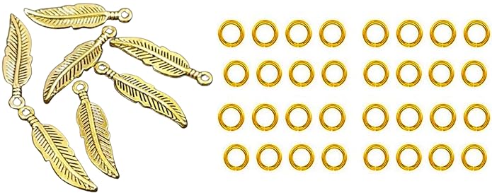 Feather Charms and Jump Rings