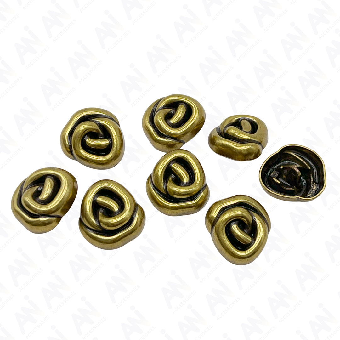 Floral Style Button for Clothing and Accessories