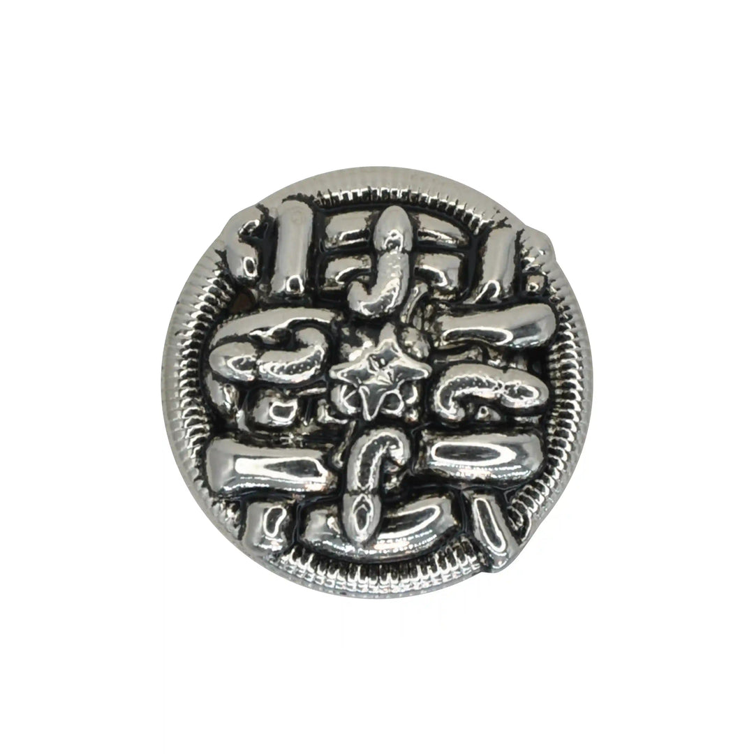 Sculpted Abstract Monogram Metal Button | 15mm(24L), 18mm(28L) & 23mm(36L)