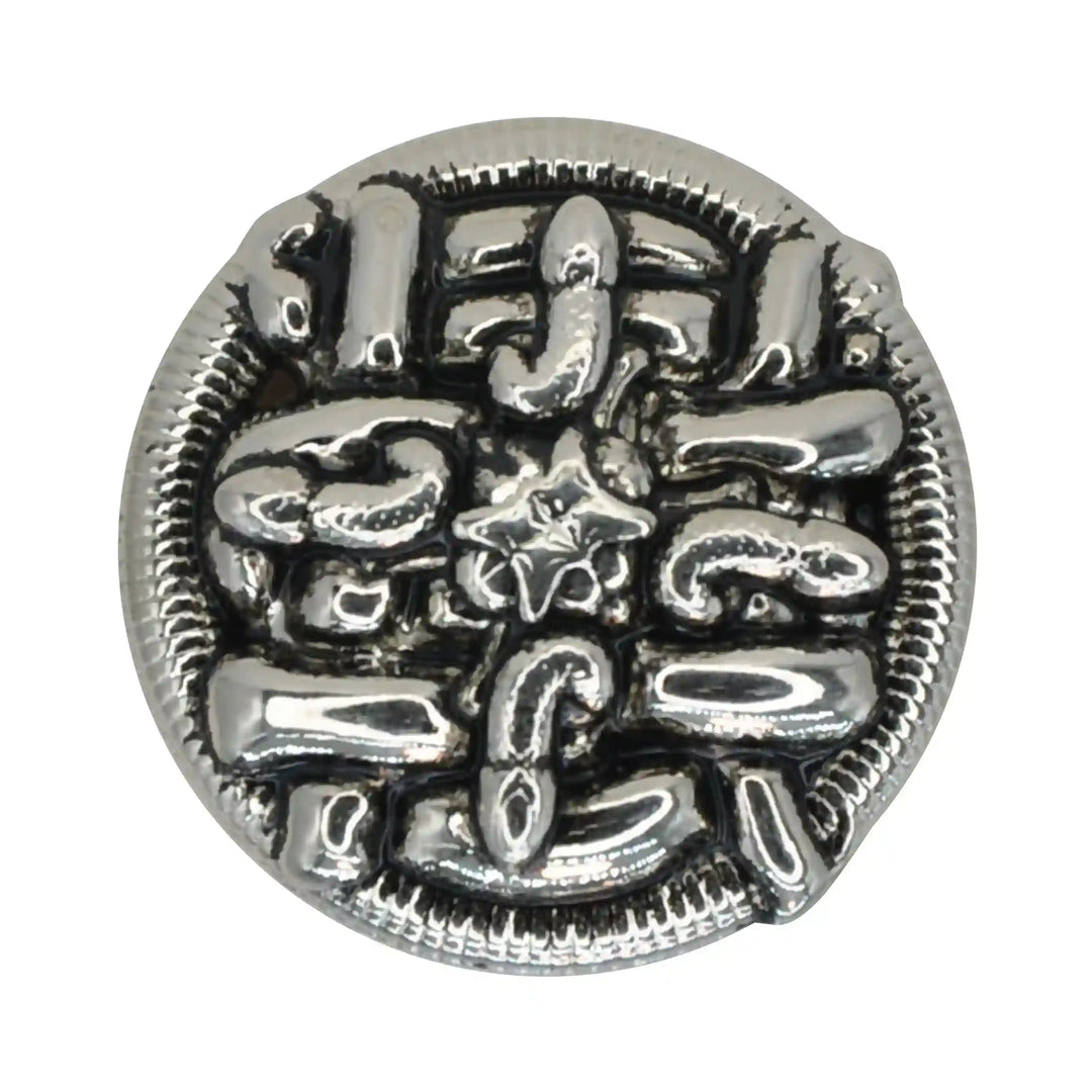 Sculpted Abstract Monogram Metal Button | 15mm(24L), 18mm(28L) & 23mm(36L)