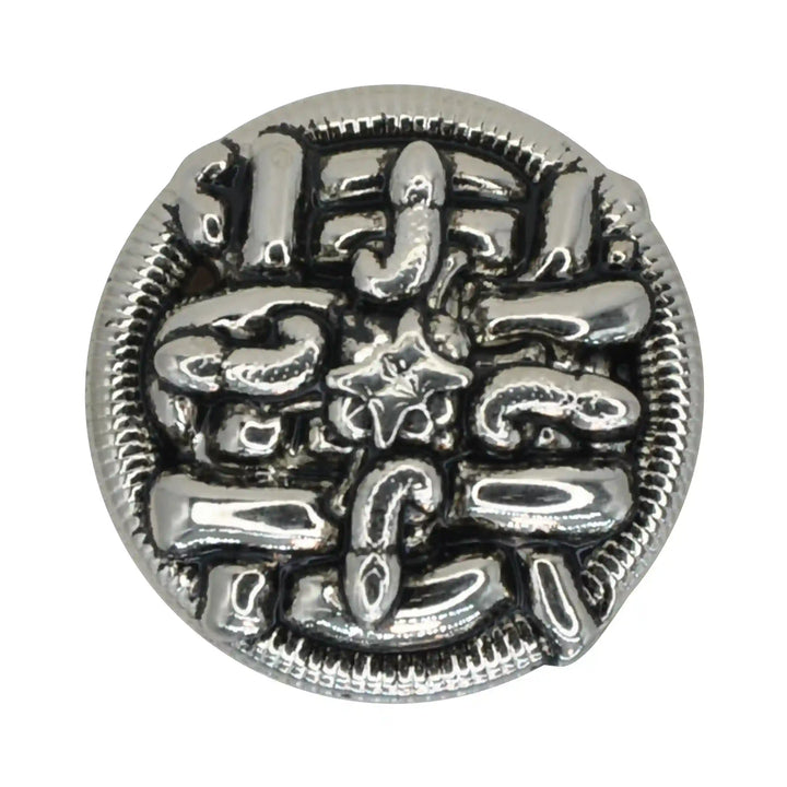 Sculpted Abstract Monogram Metal Button | 15mm(24L), 18mm(28L) & 23mm(36L)
