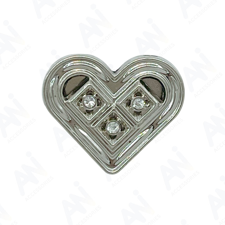 Decorative Heart Button for Crafts