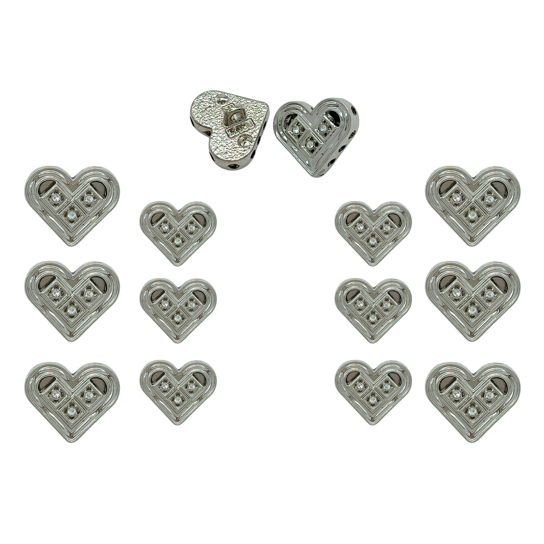 Decorative Heart Button for Crafts