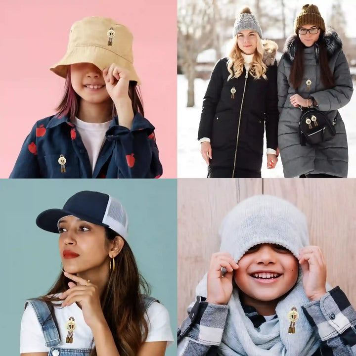 Tricolor Shield Tassel Style Pin