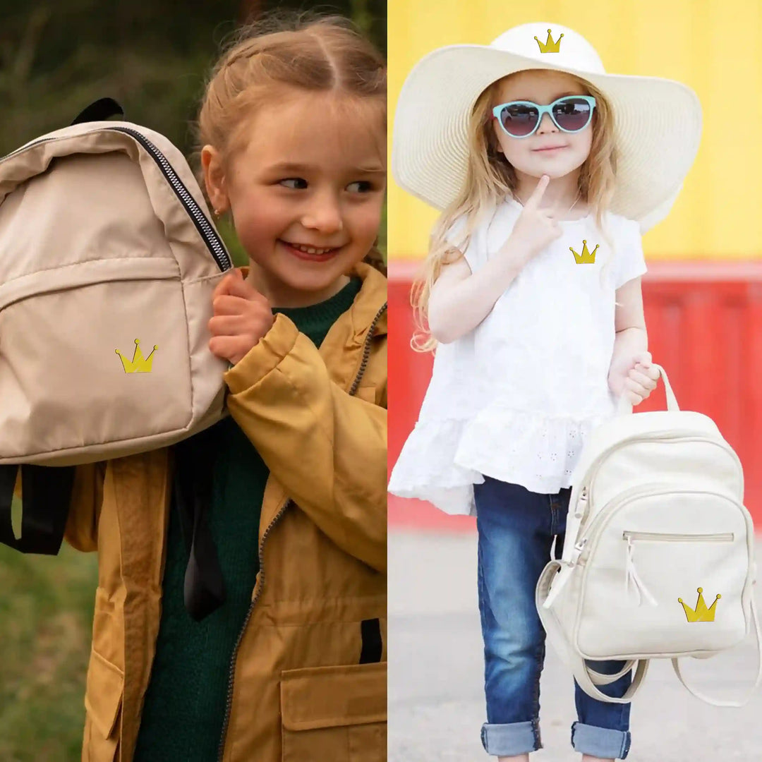 Golden Crown Brooches