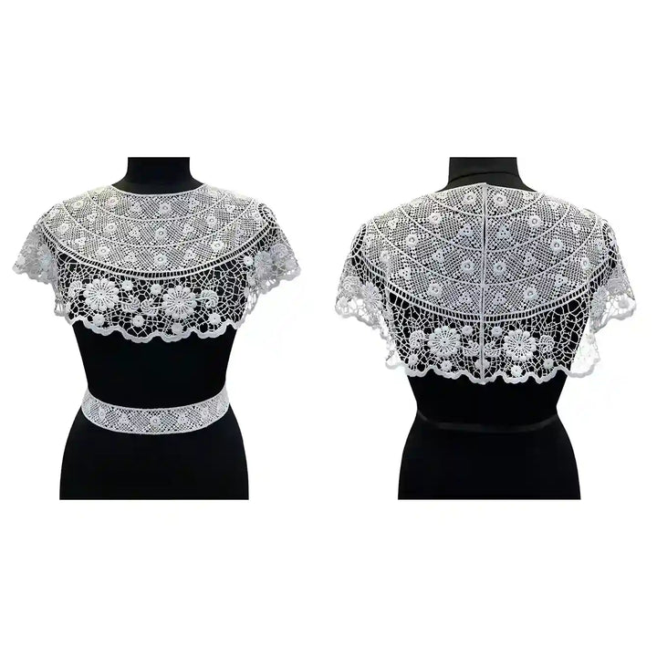 Crochet  Guipure Lace Collar