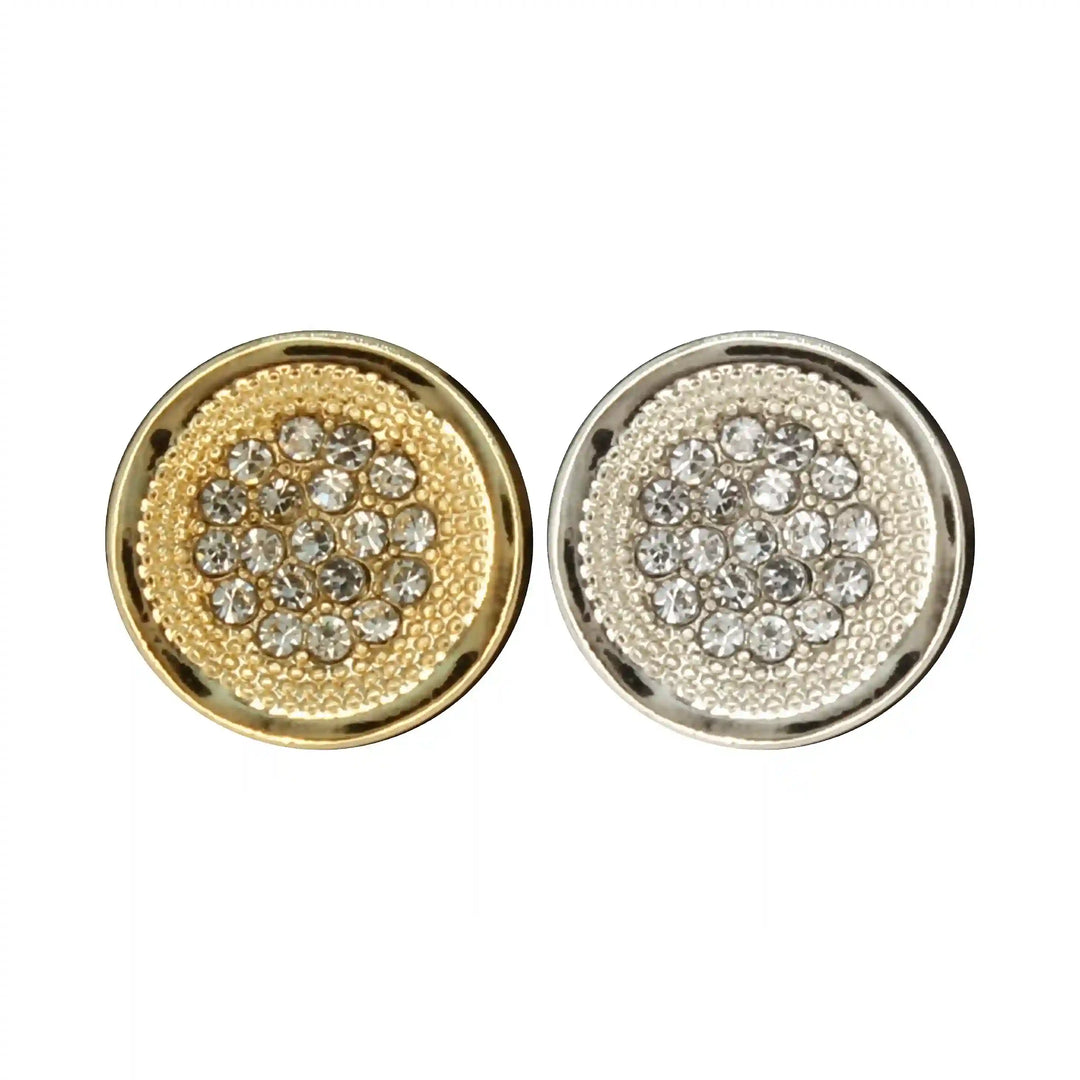 Luxurious Diamond Metal Buttons | 11mm (18L)
