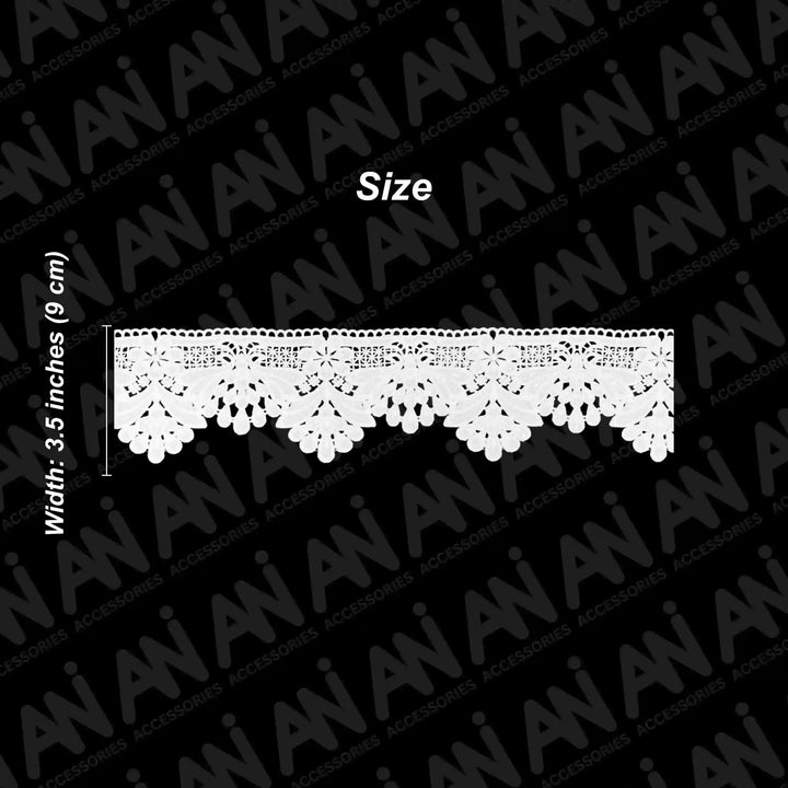 Sequins Latkan intricate design Floral Lace Trim | 2 Meter