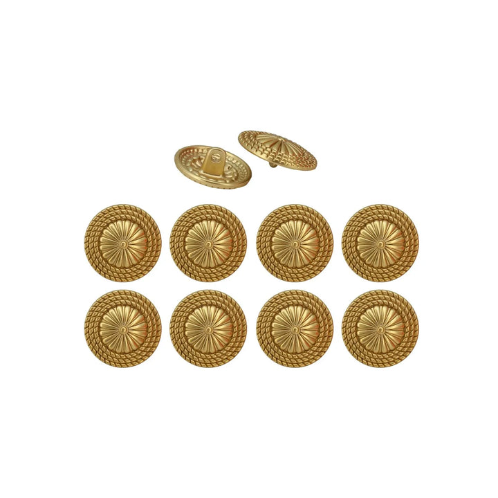 Floral Center Metal Buttons | 15mm(24L), 19mm(30L) & 23mm(36L)