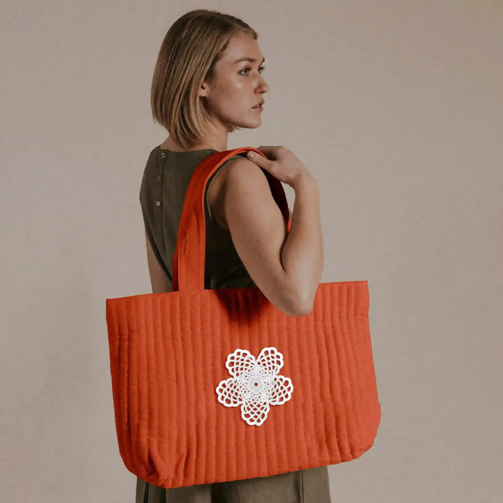 Cut Work Floral Spun Poly Patch