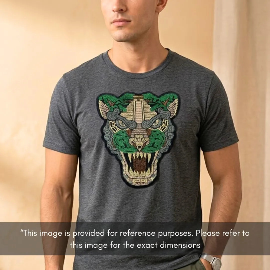 Chichen Itza Jaguar Head Patch
