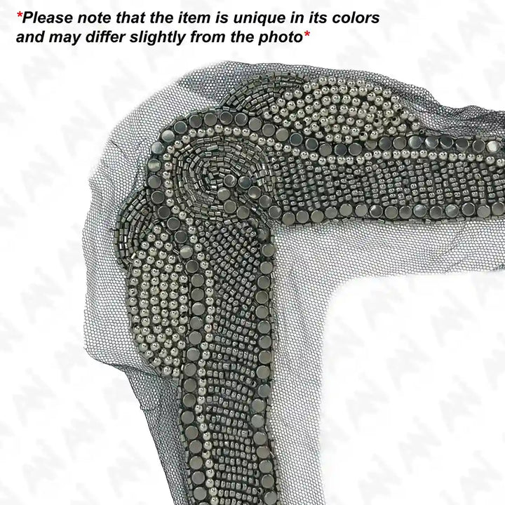 Beaded V-Neck Applique