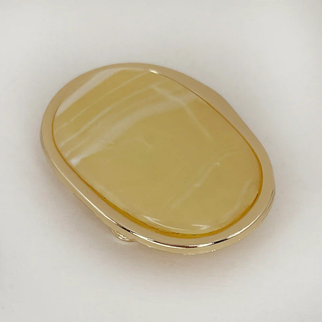 Vintage Marble Oval Buckle