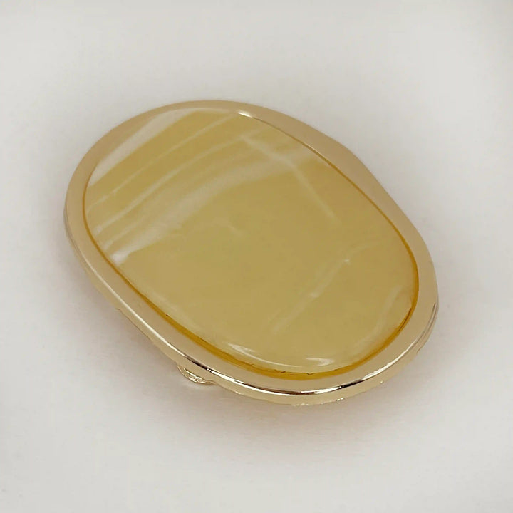 Vintage Marble Oval Buckle