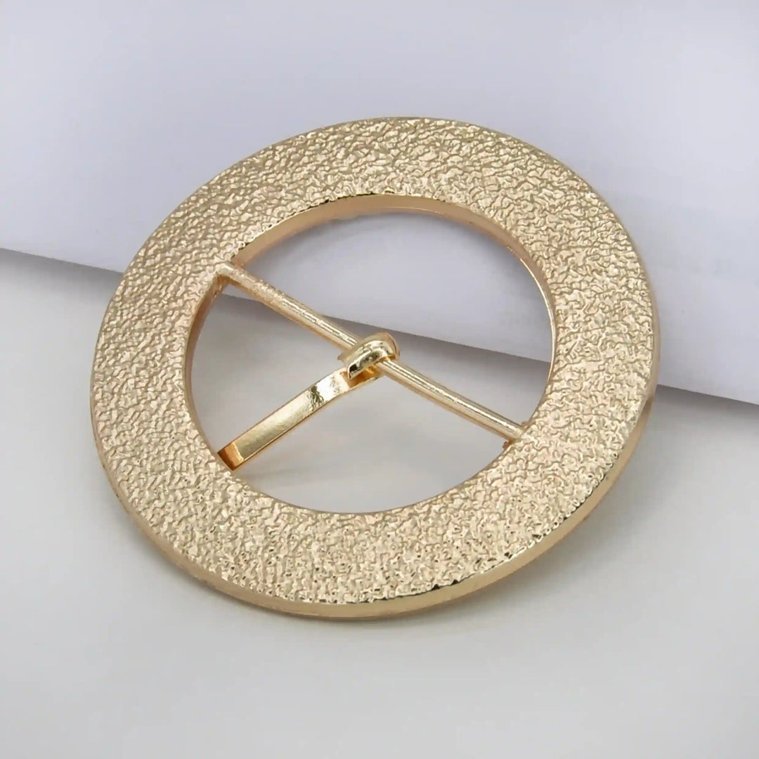 Beaded Geometric Raffia Buckle