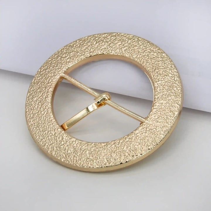 Beaded Geometric Raffia Buckle