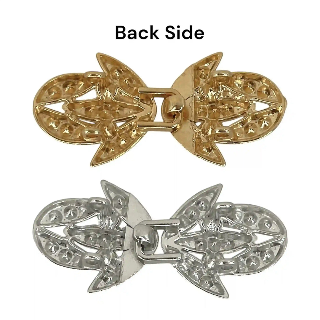 Leaf Petal Silhouettes Frog Closure Buttons