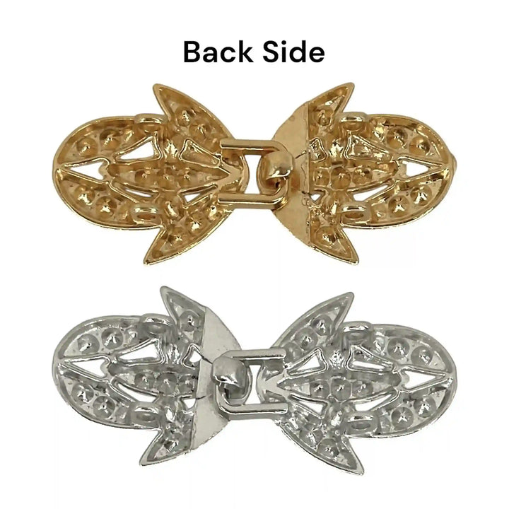 Leaf Petal Silhouettes Frog Closure Buttons