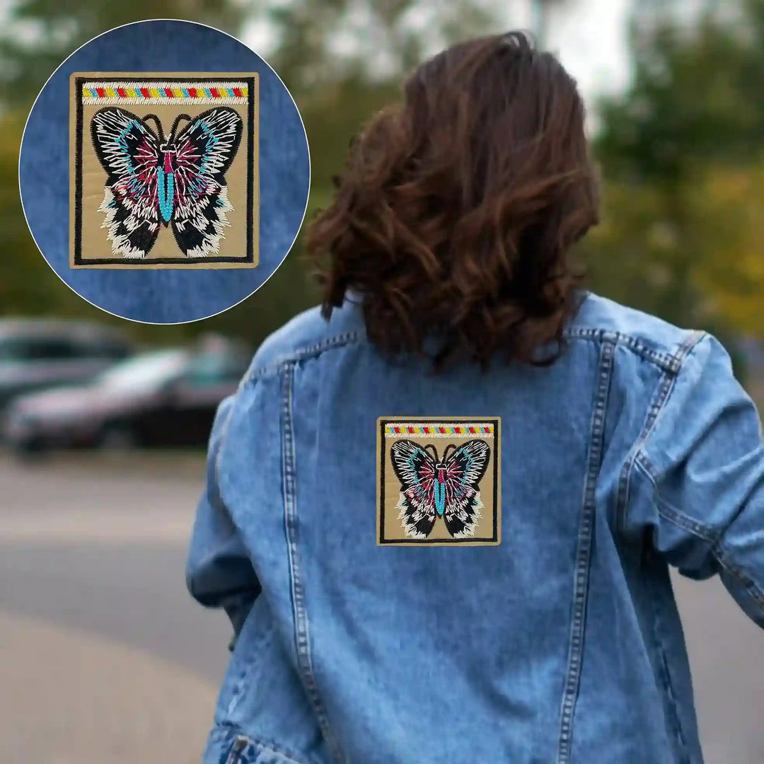 Embroidered Butterfly Patch