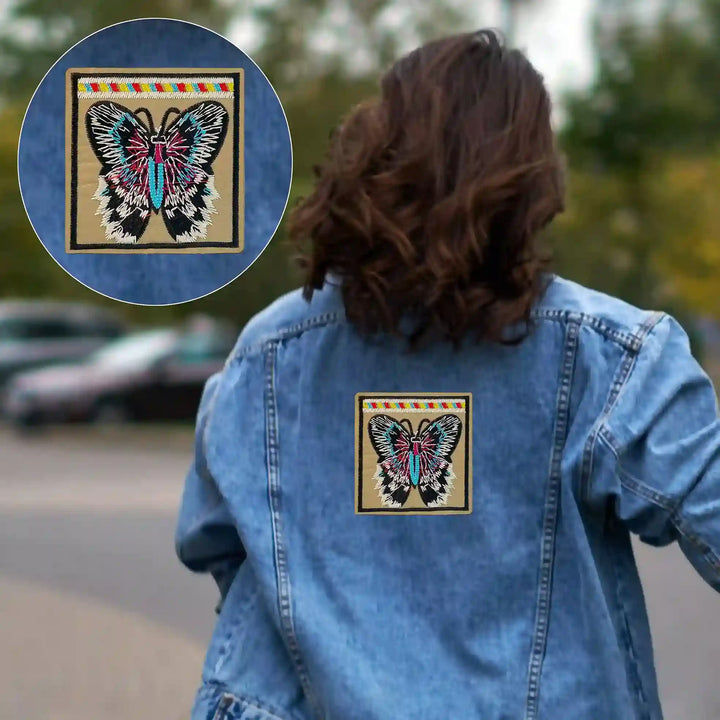 Embroidered Butterfly Patch
