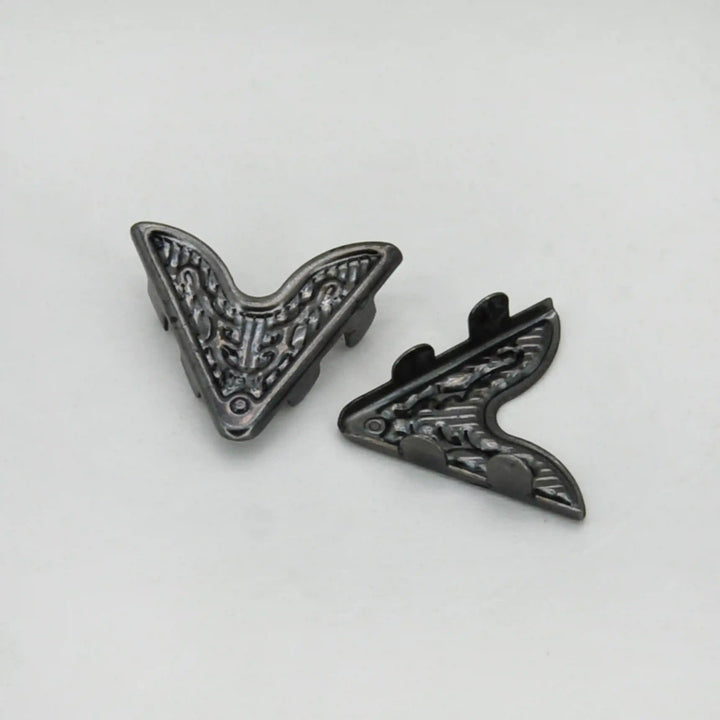 Engraved Western Filigree Collar Tip