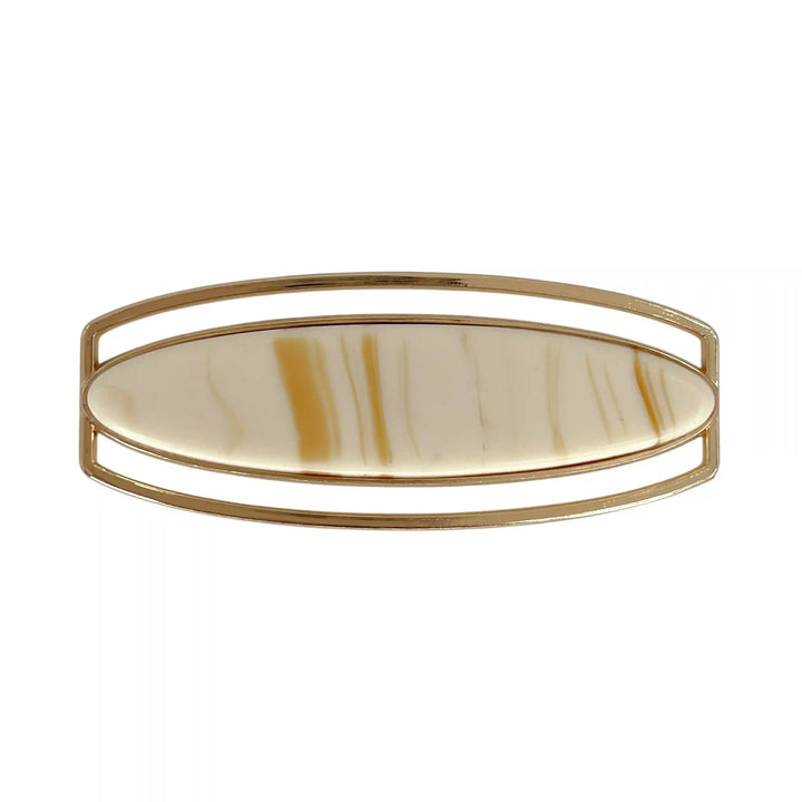 Marble Oval Gold Buckle