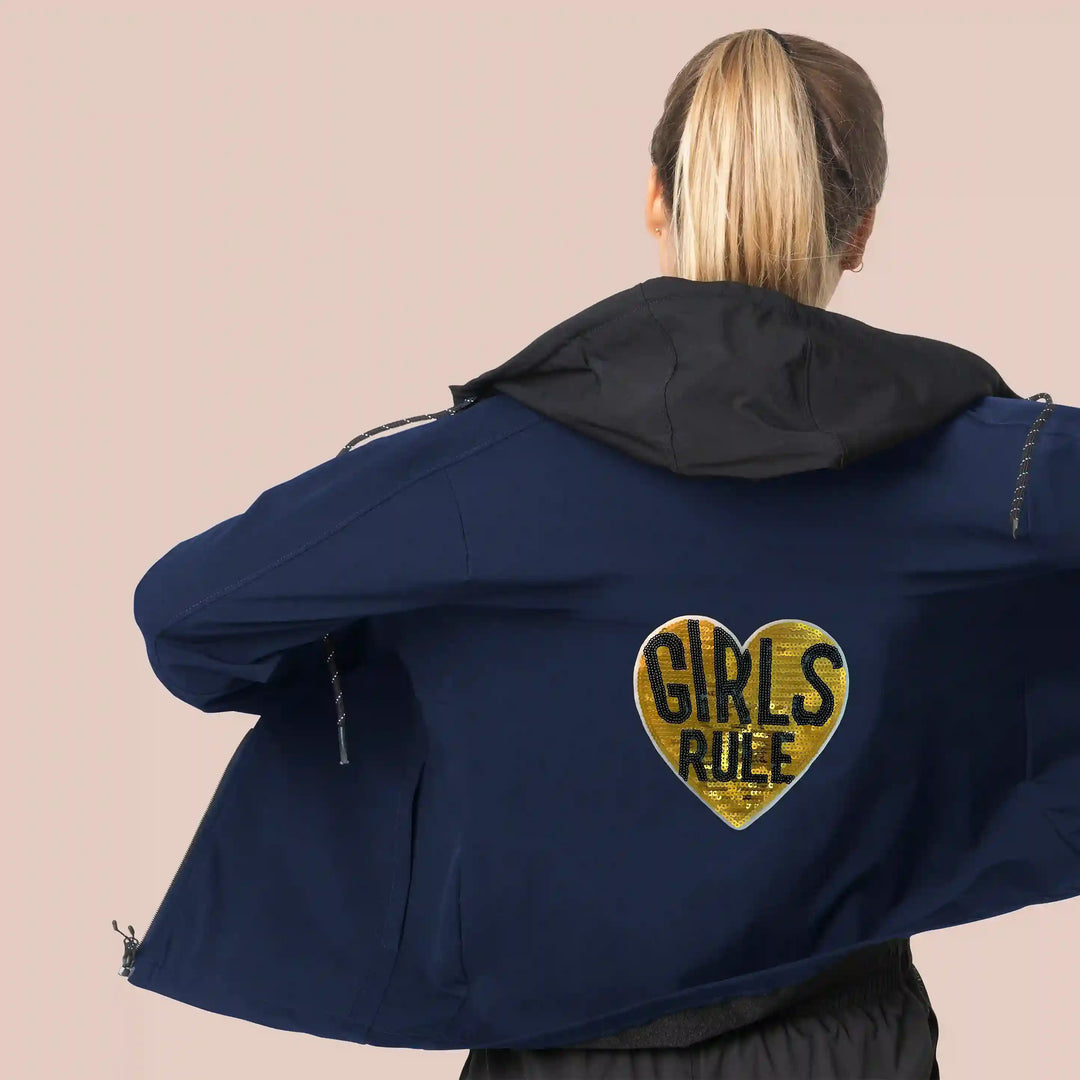 Sequins Girls Rule Patch