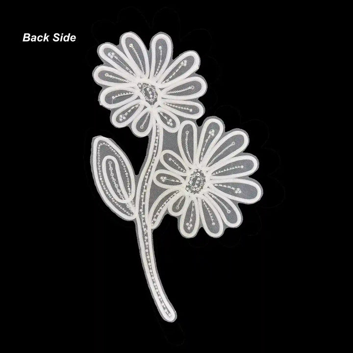 Delicate Floral Scallop Eyelash Trim Patch