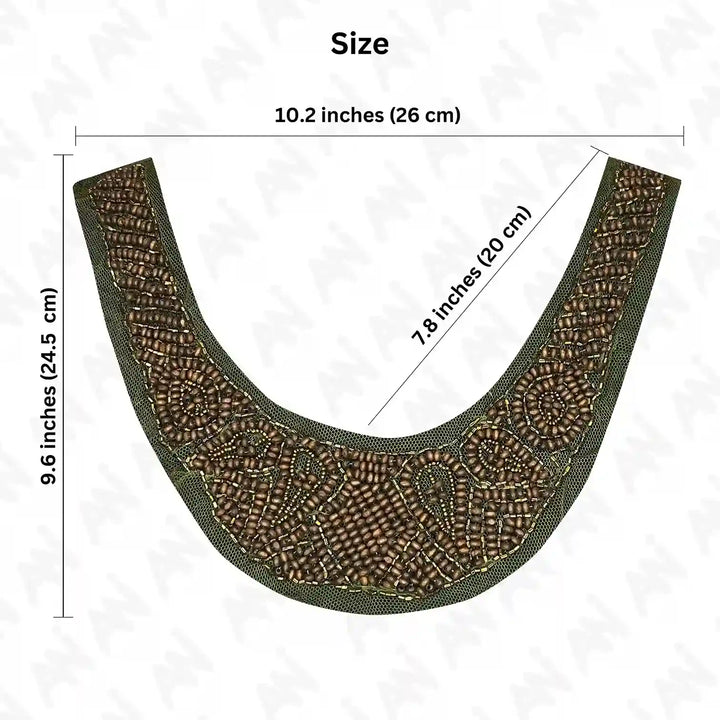 Embellished Round Neckline