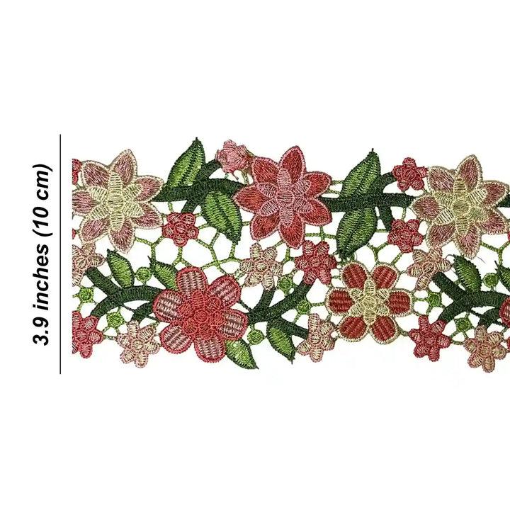 Cutwork Floral Leaf Desugn Emroidery Lace