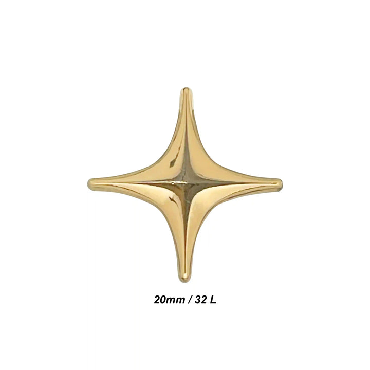Spinner Star Style 20mm Button