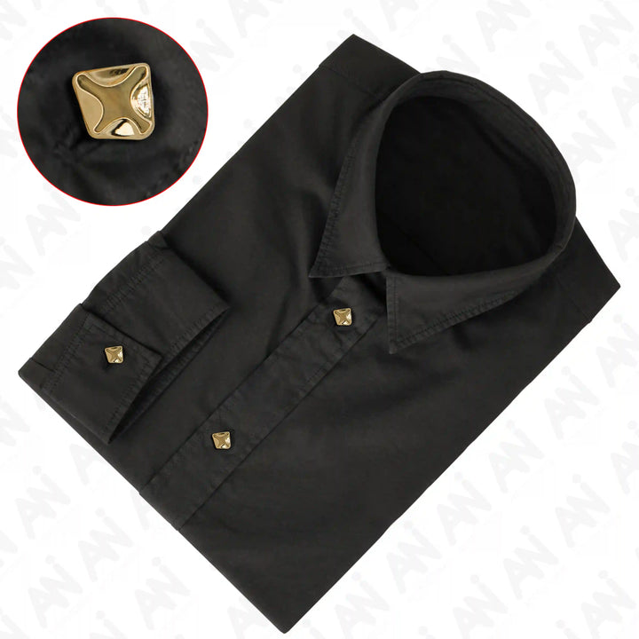 Rounded Square Metal Buttons