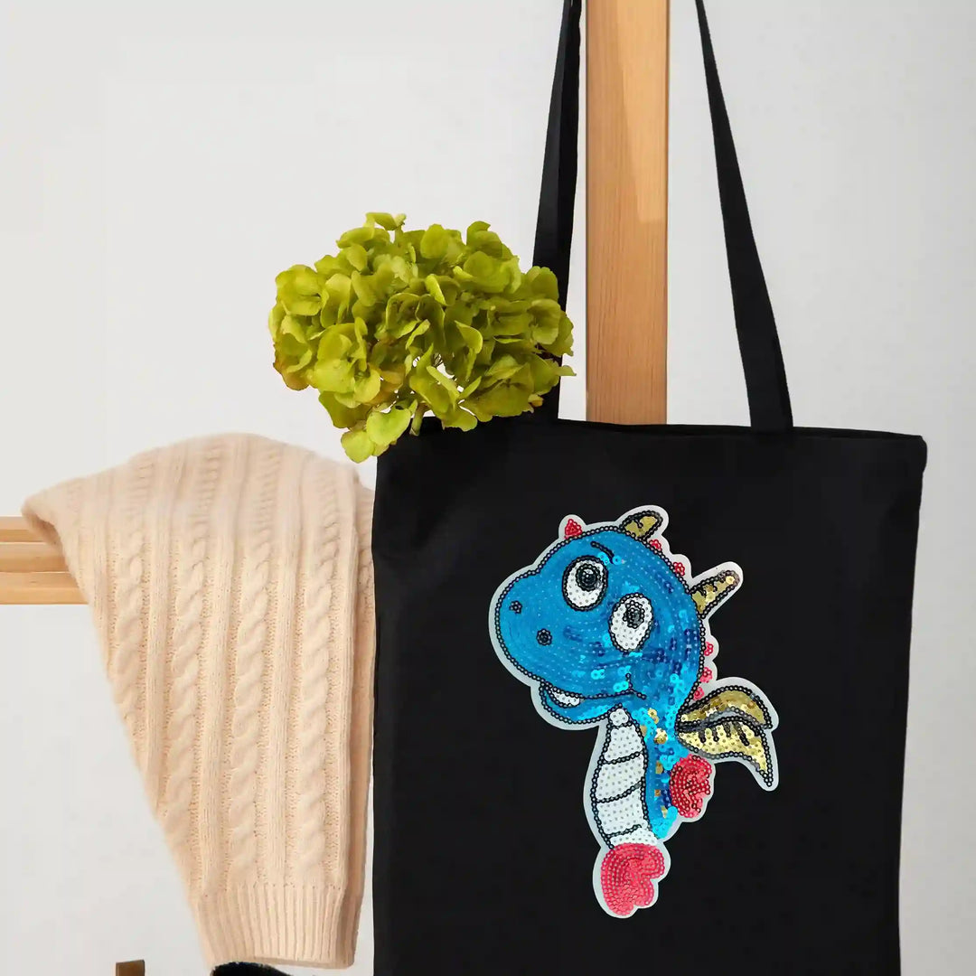 Sequins Kids Dragon Patch