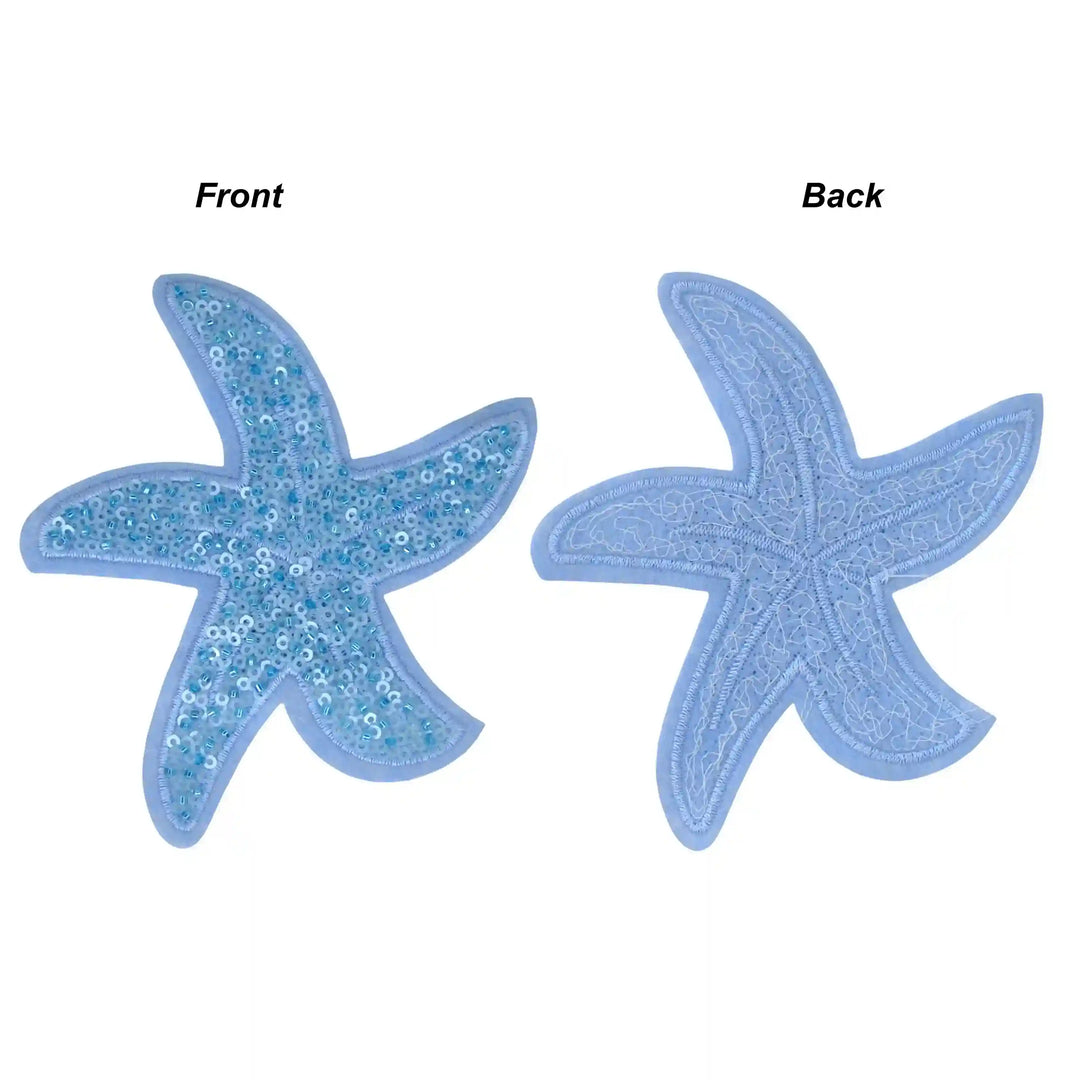 Sequins Star Fish Sew Patch