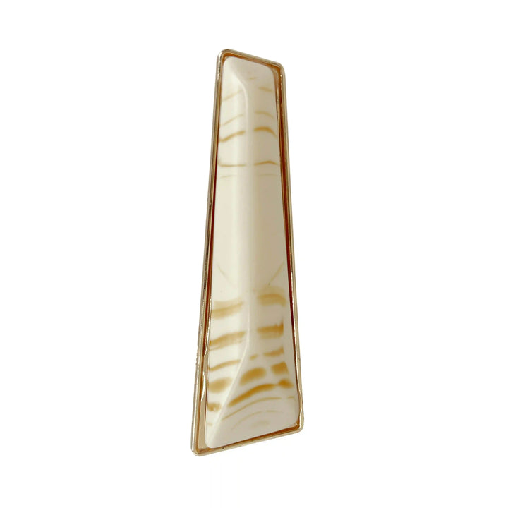 Marble Trapezoid Gold Buckle