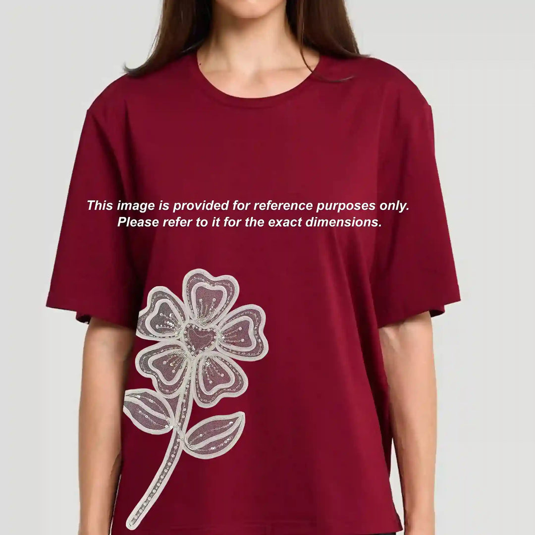 Luxury Sunflower Beaded Botanical Appliqué