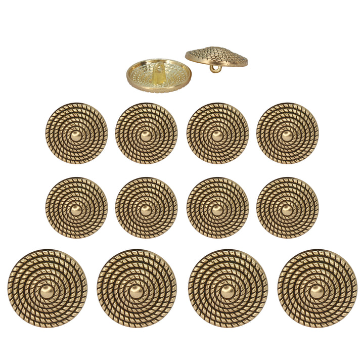 Textured Dome Metal Buttons