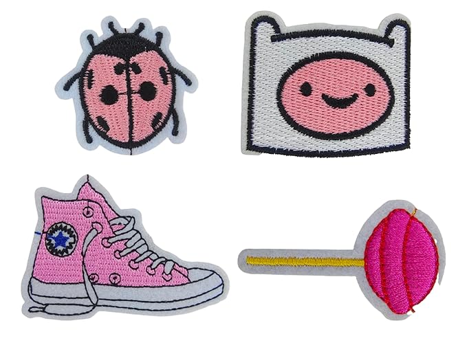 Embroidered Cute Icon Patches Set