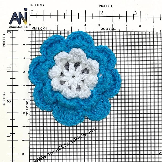 Flower Layered Crochet Sew Patches