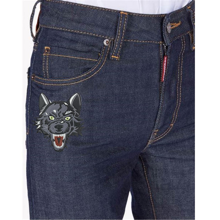 Growling Wolf Pvc Patch